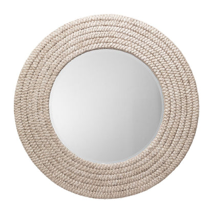 Coastal Round Seagrass Hand - Woven Meadow Wall Mirror - LOOMLAN - Jamie Young - Wall Mirrors