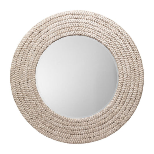 Coastal Round Seagrass Hand - Woven Meadow Wall Mirror - LOOMLAN - Jamie Young - Wall Mirrors