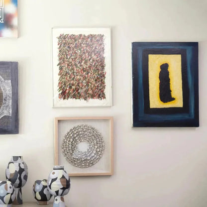 Coastal Screw Shells Pine Wood Bora Bora d Wall Art-Framed Wall Art-Jamie Young-LOOMLAN