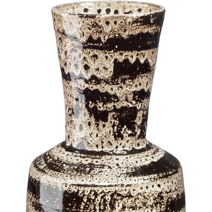 Coastal Style Beige Ceramic Jones Vase - LOOMLAN - Jamie Young - Vases & Jars