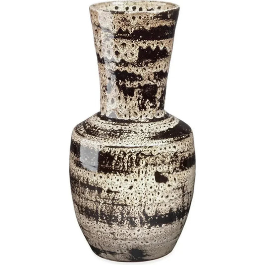 Coastal Style Beige Ceramic Jones Vase - LOOMLAN - Jamie Young - Vases & Jars
