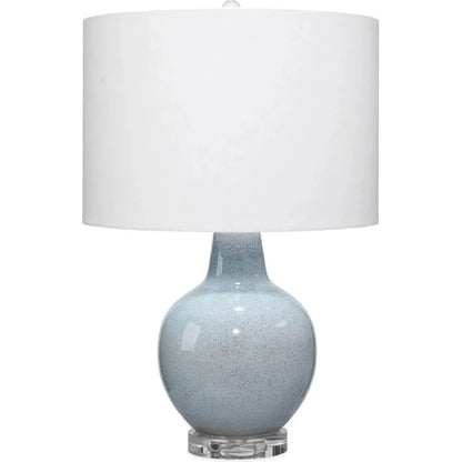 Coastal Style Blue Ceramic Aubrey Table Lamp - LOOMLAN - Jamie Young - Table Lamps