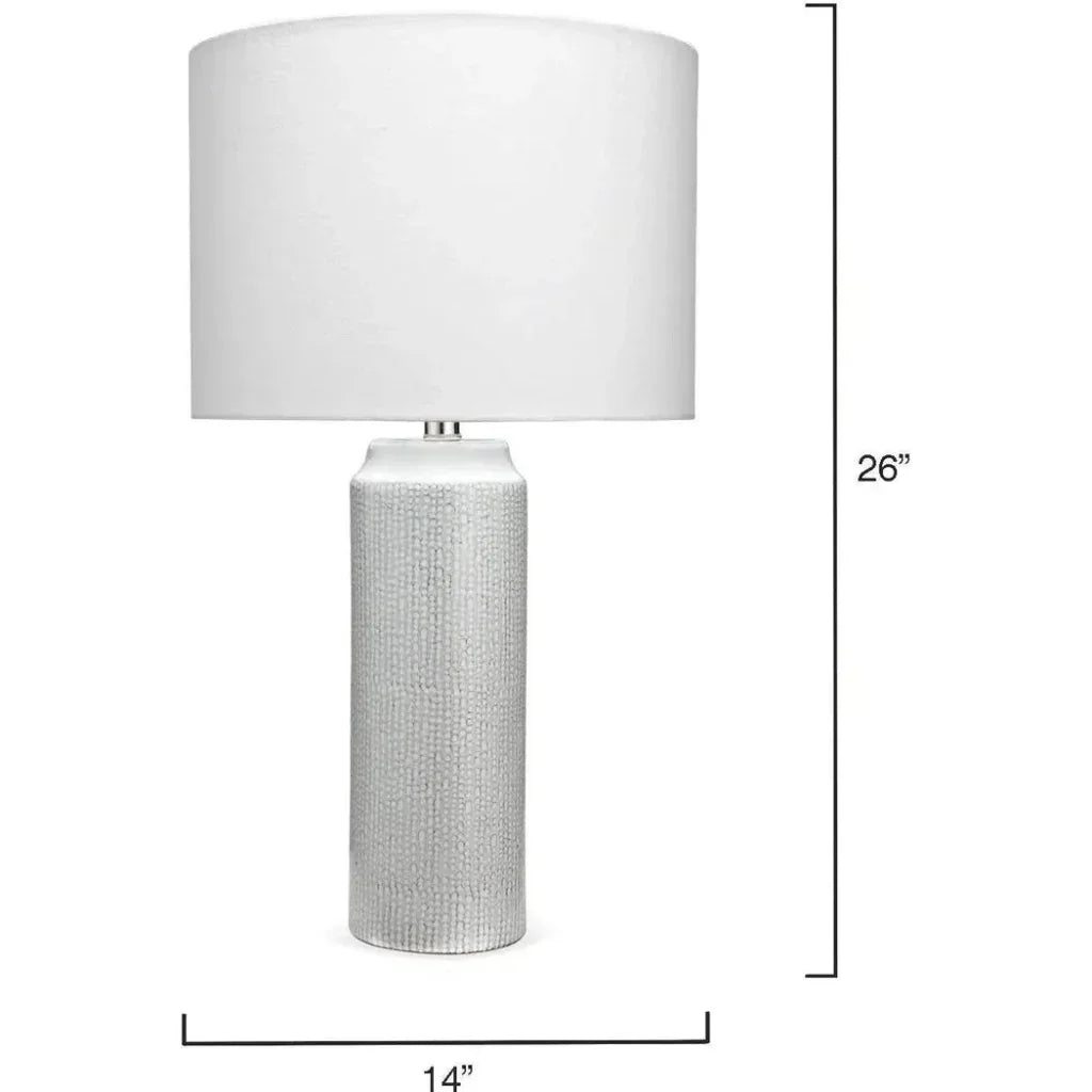 Coastal Style Blue Ceramic Bella Table Lamp - LOOMLAN - Jamie Young - Table Lamps