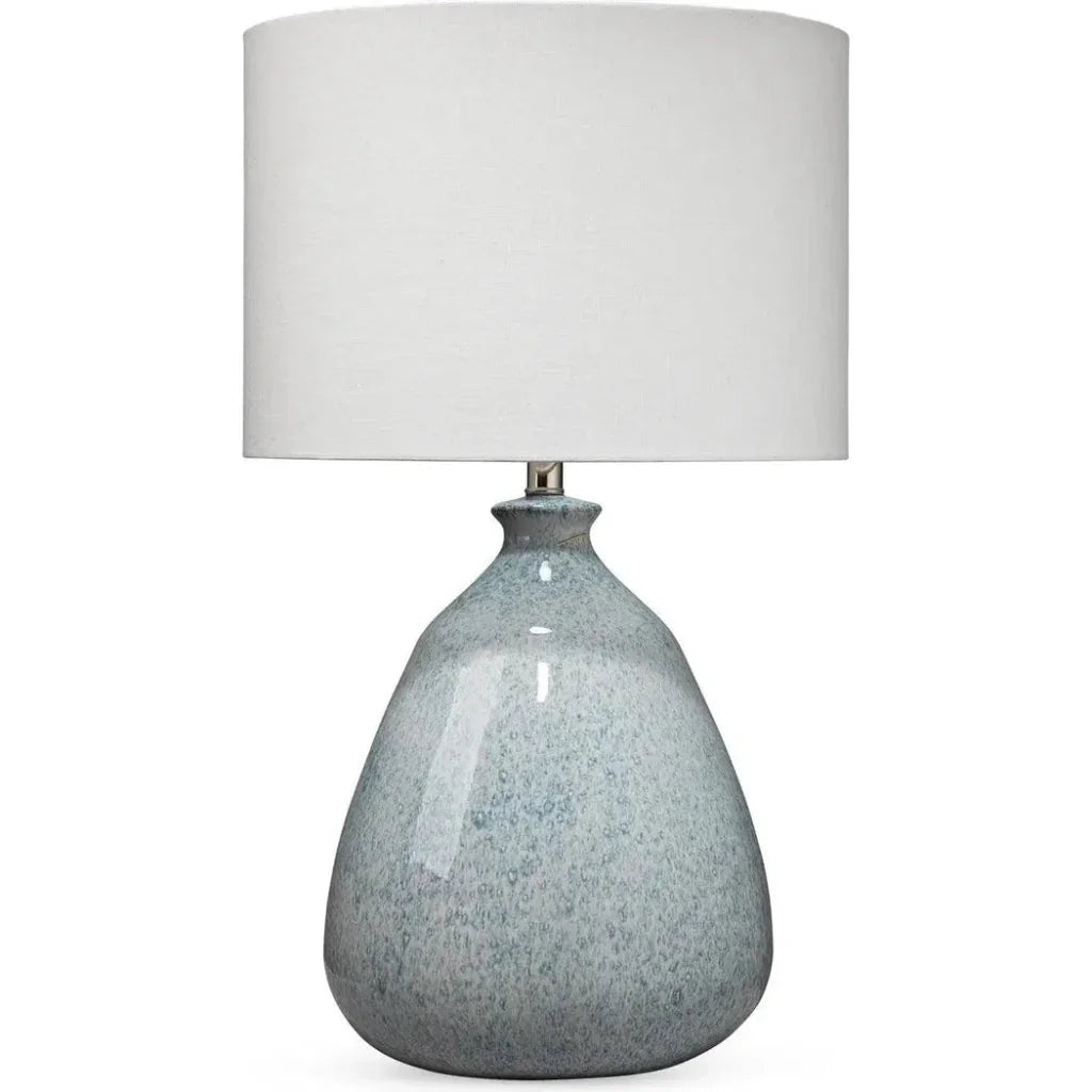 Coastal Style Blue Ceramic Levi Table Lamp - LOOMLAN - Jamie Young - Table Lamps