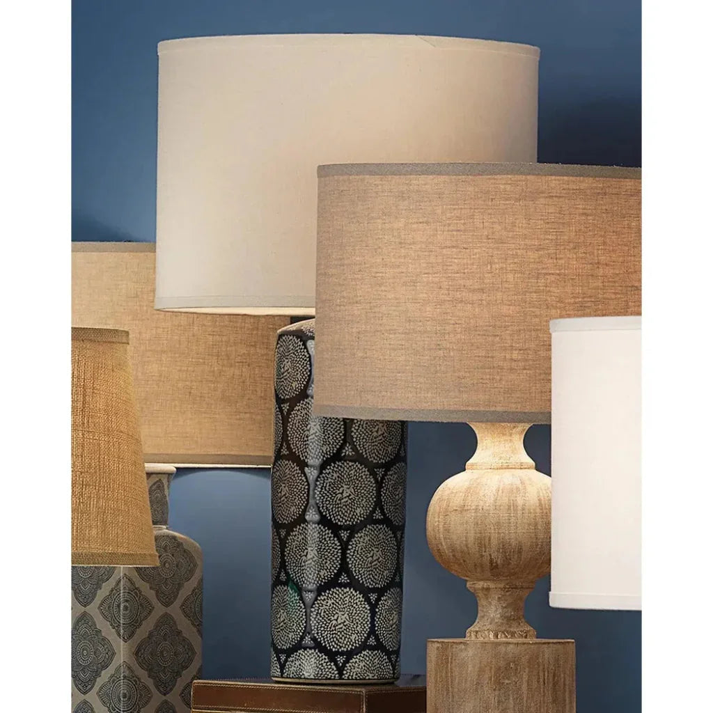 Coastal Style Blue Ceramic Neva Table Lamp - LOOMLAN - Jamie Young - Table Lamps