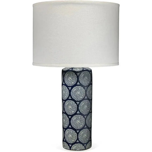Coastal Style Blue Ceramic Neva Table Lamp - LOOMLAN - Jamie Young - Table Lamps