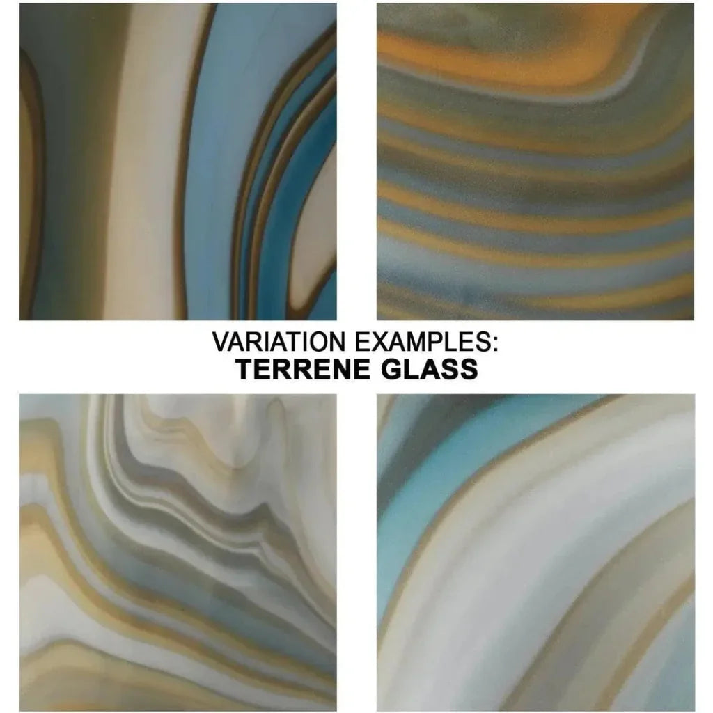 Coastal Style Blue Glass Terrene Vase - Medium - LOOMLAN - Jamie Young - Vases & Jars