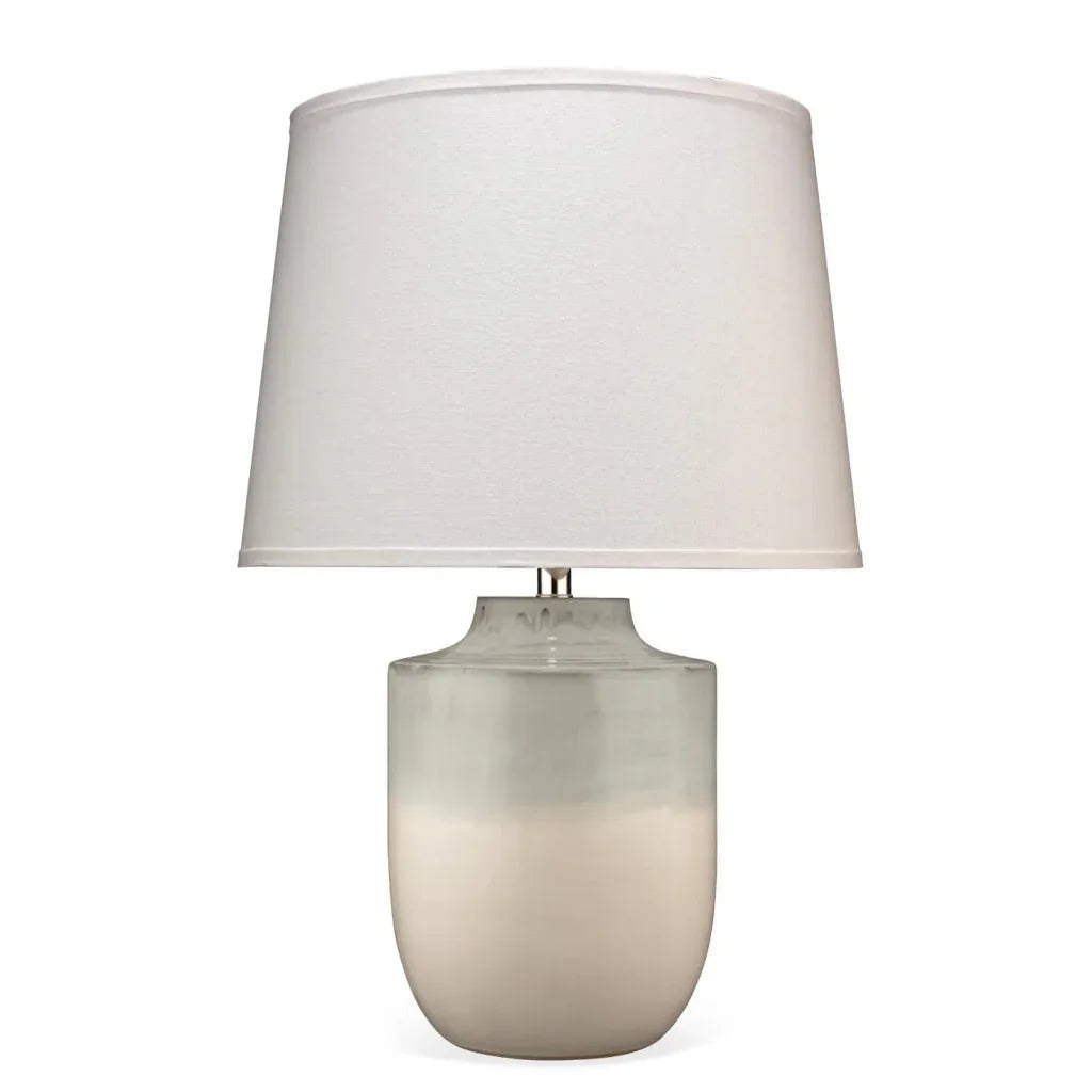 Coastal Style Cream Ceramic Lagoon Table Lamp - LOOMLAN - Jamie Young - Table Lamps