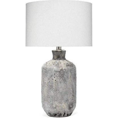 Coastal Style Grey Ceramic Blaire Table Lamp - LOOMLAN - Jamie Young - Table Lamps