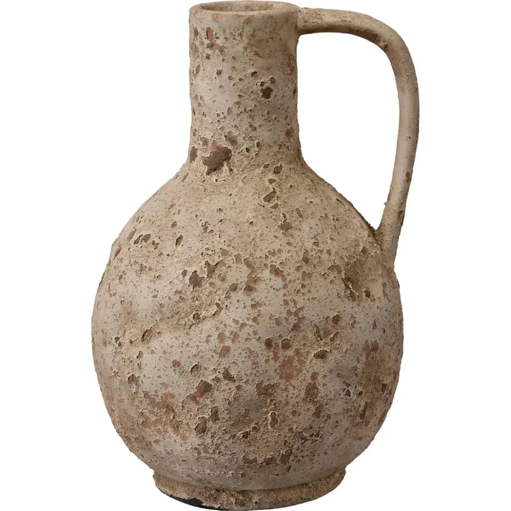 Coastal Style Hazelnut Ceramic Branch Decorative Vase - LOOMLAN - Jamie Young - Vases & Jars
