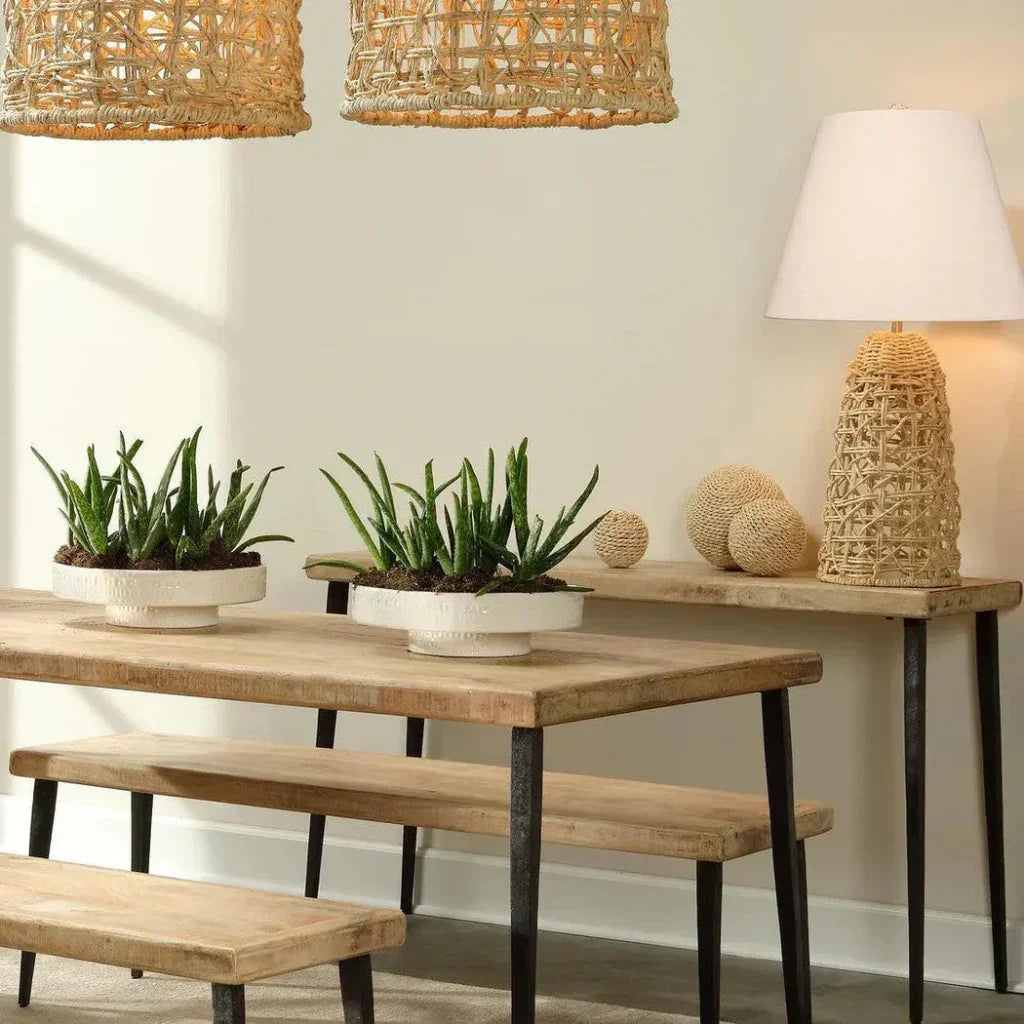 Coastal Style Natural Rope Kauai Table Lamp - LOOMLAN - Jamie Young - Table Lamps
