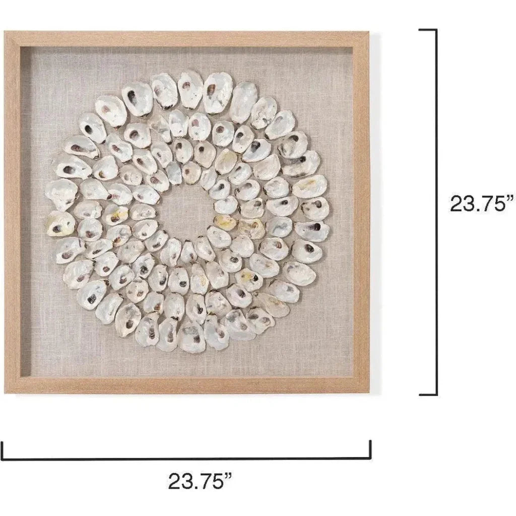 Coastal Style White Abalone Shells Maldives d Wall Art-Framed Wall Art-Jamie Young-LOOMLAN