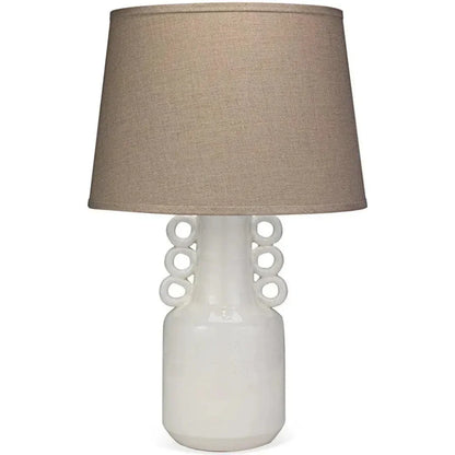 Coastal Style White Ceramic Circus Table Lamp - LOOMLAN - Jamie Young - Table Lamps