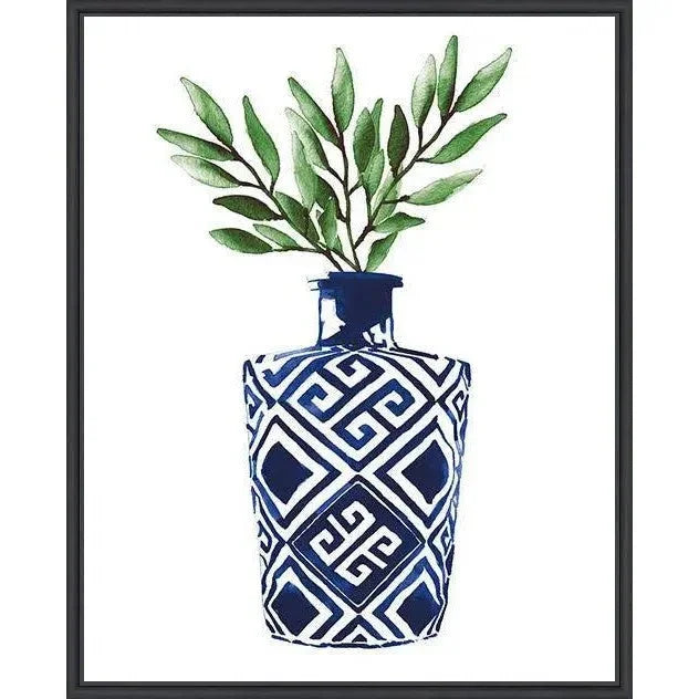 Cobalt Geometric III d Canvas Art For Living Room - LOOMLAN - LOOMLAN - Canvas Art