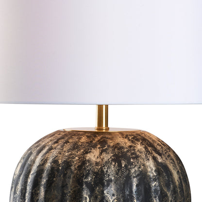 Cobie Mottled Glass Black Table Lamp
