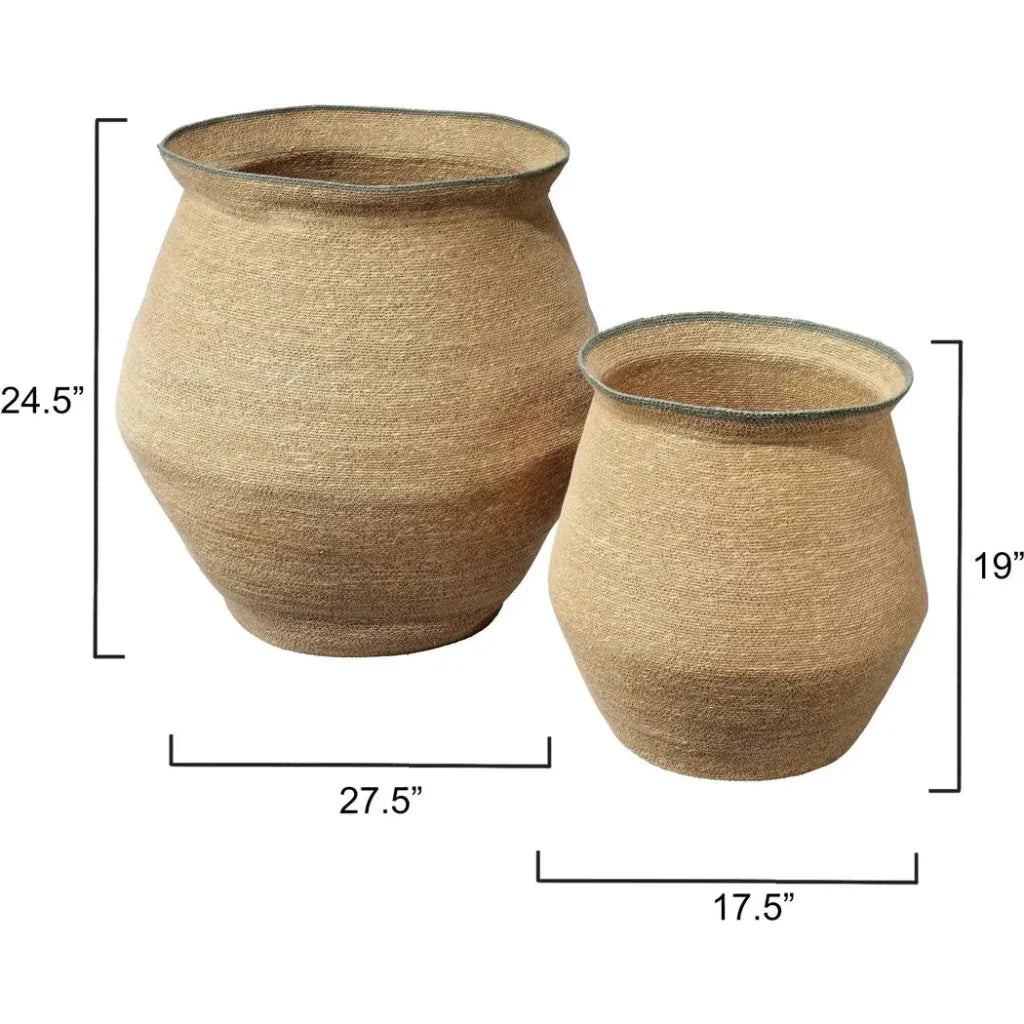 Cobra Basket Set - LOOMLAN - Jamie Young - Vases & Jars