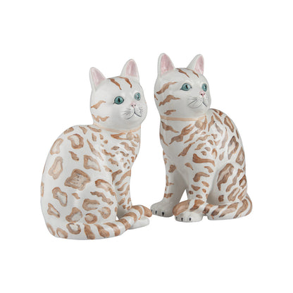 Coco Cat Ceramic Statues (Pr)
