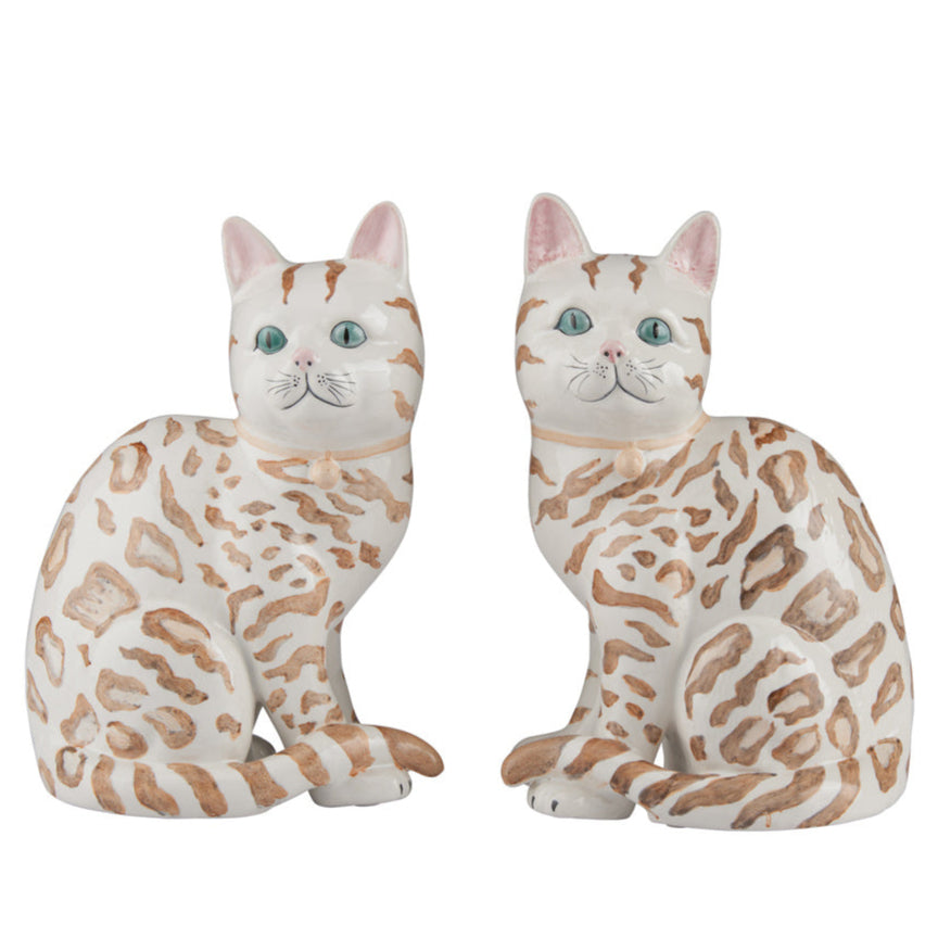 Coco Cat Ceramic Statues (Pr)