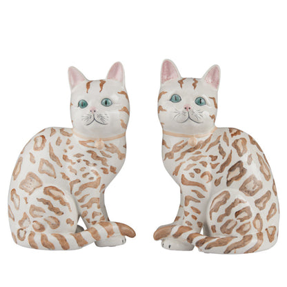 Coco Cat Ceramic Statues (Pr)