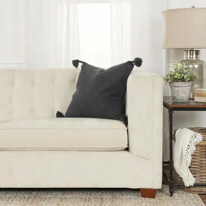 Coco Decorative Pillow For Sofa With Tassels - LOOMLAN - LOOMLAN - Throw Pillows