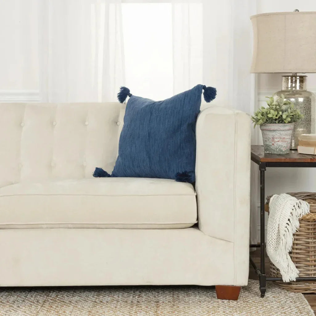 Coco Decorative Pillow For Sofa With Tassels - LOOMLAN - LOOMLAN - Throw Pillows