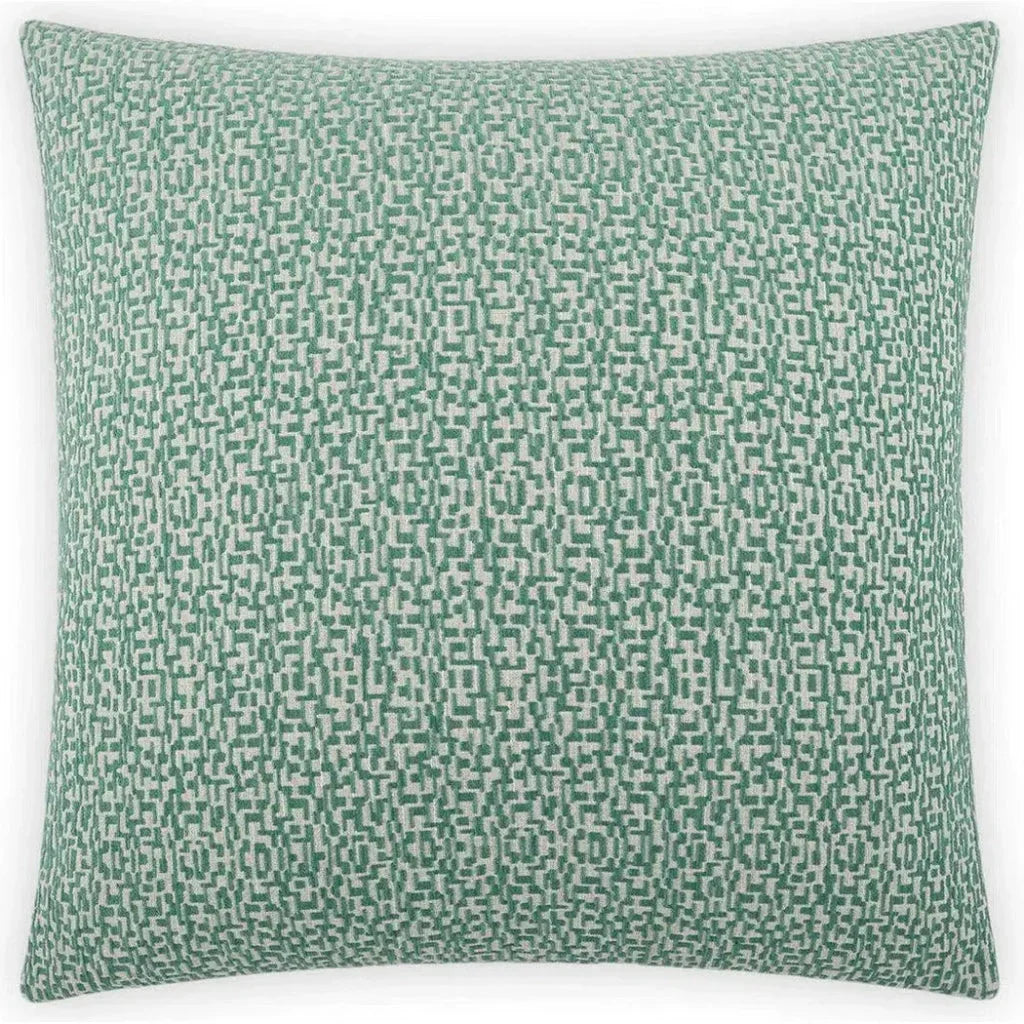 Code Malachite Teal Throw Pillow With Insert - LOOMLAN - D.V. Kap - Throw Pillows