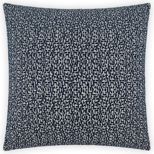 Code Navy Blue Throw Pillow With Insert - LOOMLAN - D.V. Kap - Throw Pillows