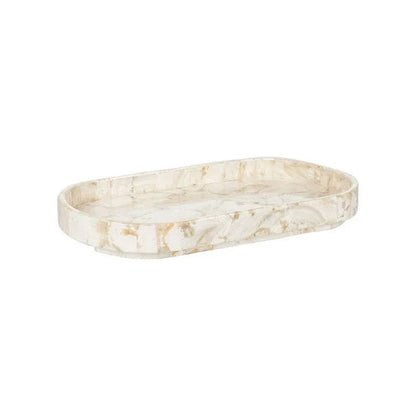Collector's Natural White Stone Tray - LOOMLAN - Wildwood - Trays