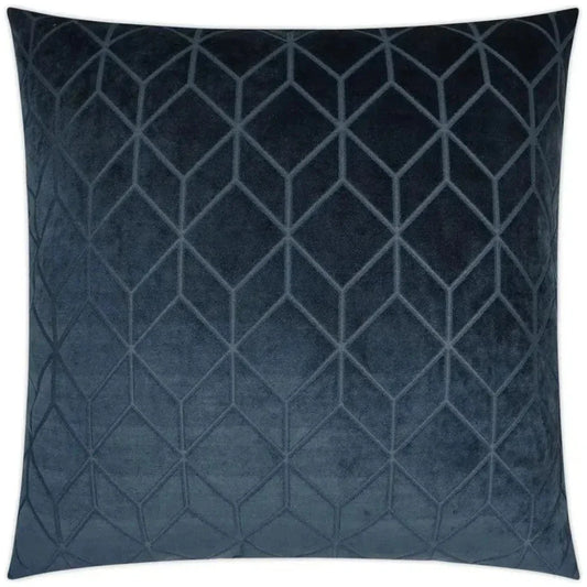 Cologne Navy Solid Nautical Navy Large Throw Pillow - LOOMLAN - D.V. Kap - Throw Pillows