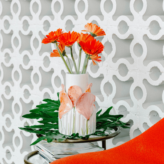 Colorful Flower Ceramic Vase