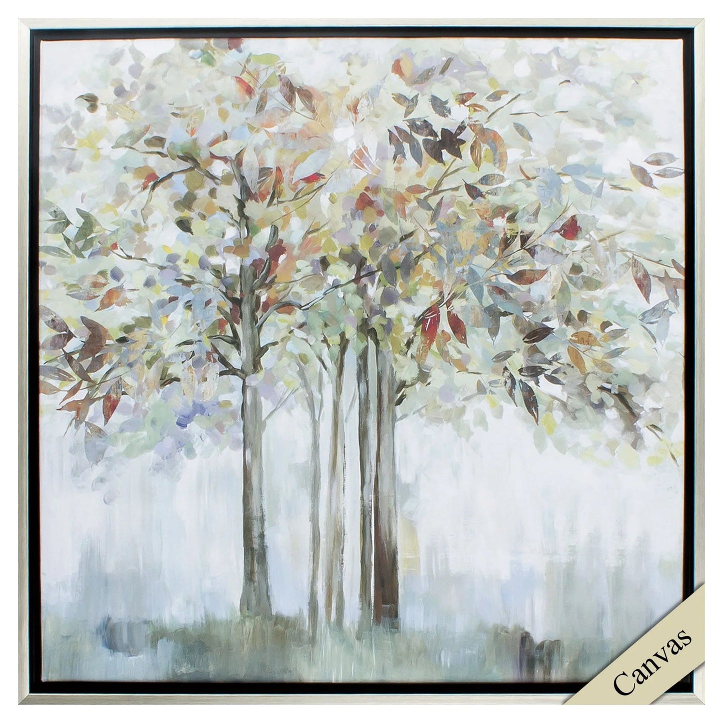 Colorful Tree Green Canvas Art