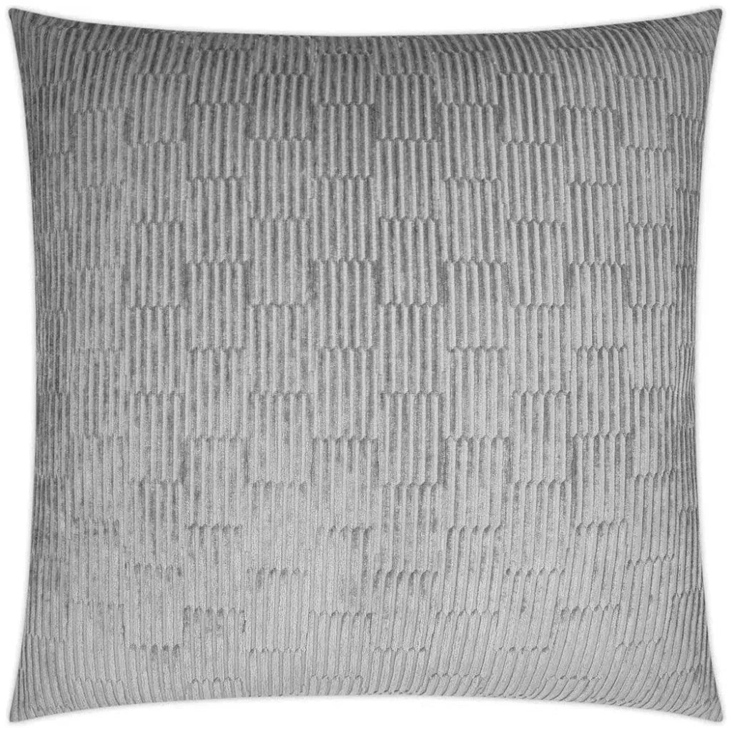 Coloroid Solid Textured Grey Large Throw Pillow Insert - LOOMLAN - D.V. Kap - Throw Pillows