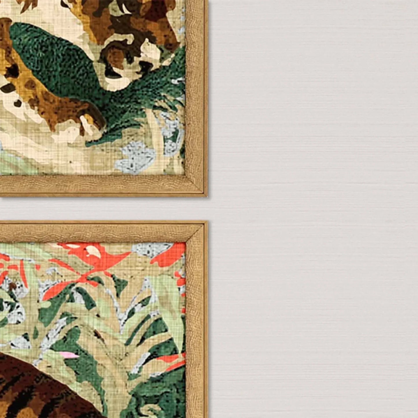 Concrete Jungle Cats Wood Frame Multi Canvas Art 2PC