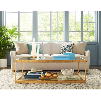 Copas Honeycomb Patterned Serving Tray - LOOMLAN - Chelsea House - Trays