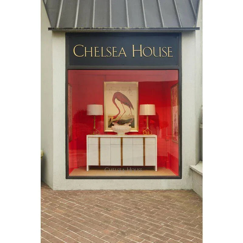 Corinth Gold Geometric Design Table Lamp - LOOMLAN - Chelsea House - Table Lamps