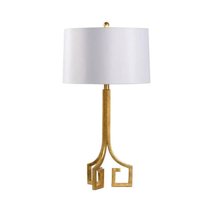 Corinth Gold Geometric Design Table Lamp - LOOMLAN - Chelsea House - Table Lamps