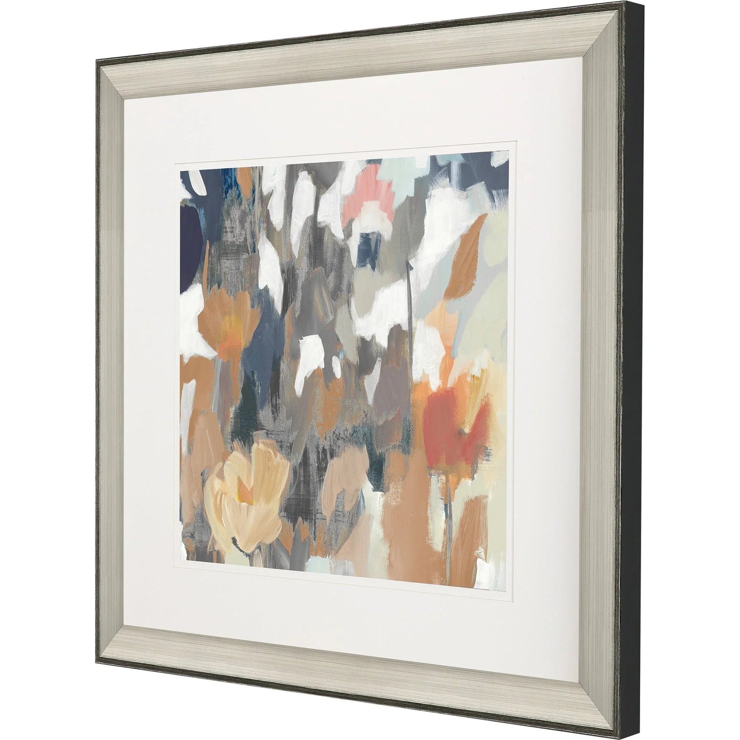 Corner Flower Stand Blue Canvas Art