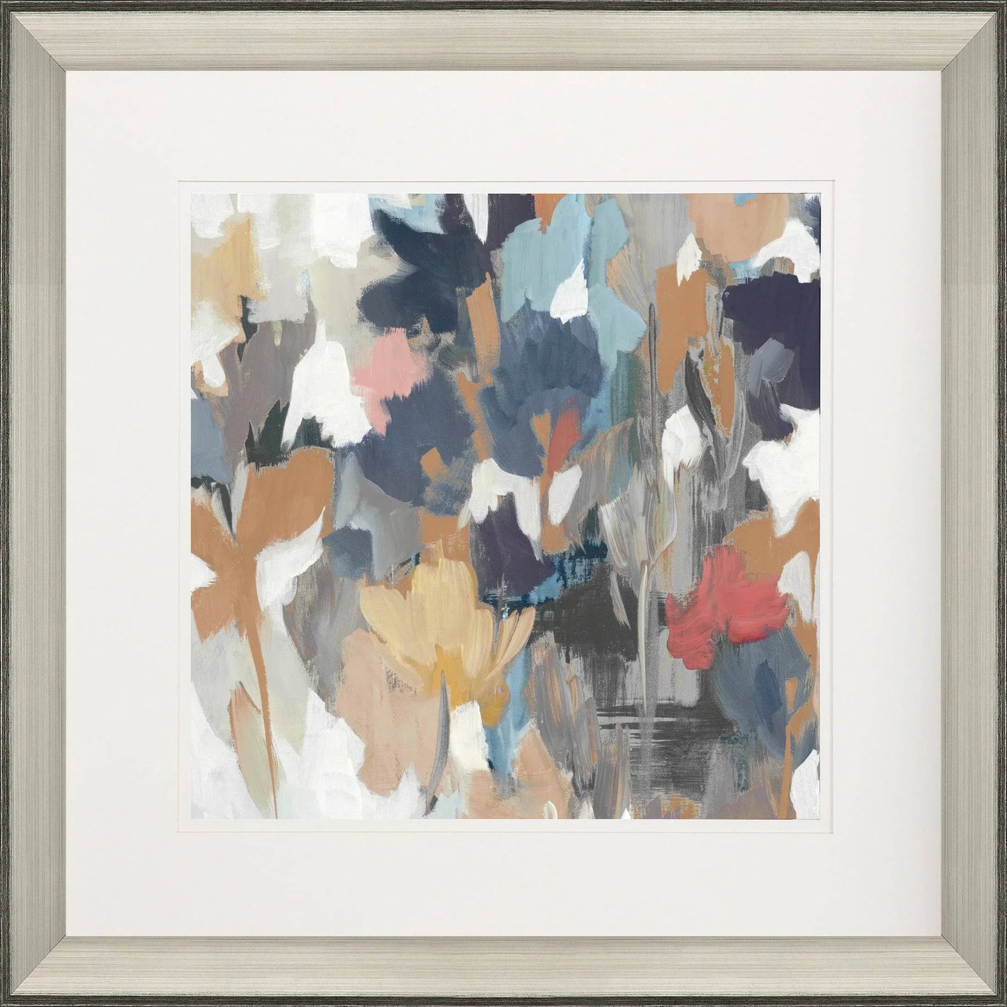 Corner Flower Stand Blue Canvas Art