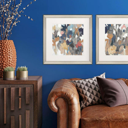 Corner Flower Stand Blue Framed Wall Art -- view 2