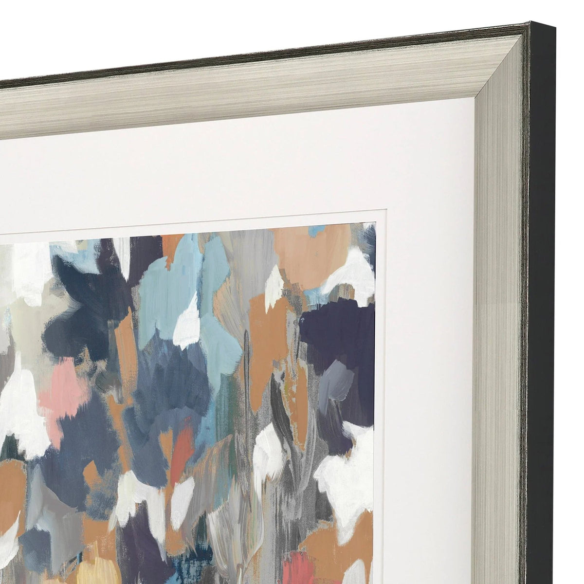 Corner Flower Stand Blue Framed Wall Art -- view 4