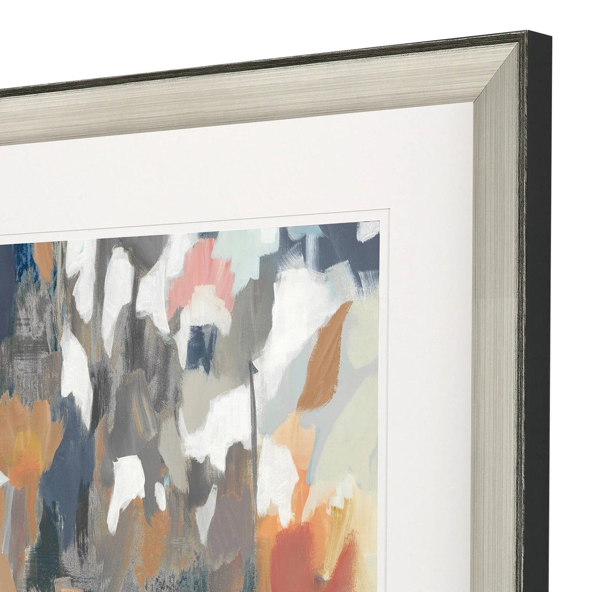 Corner Flower Stand Blue Framed Wall Art -- view 8
