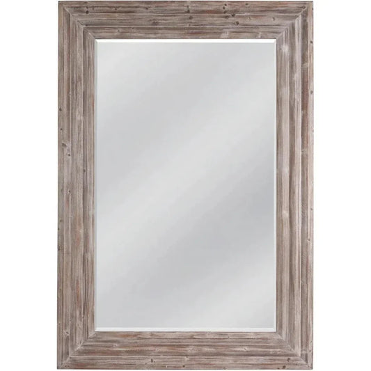 Cornwall Wood Brown Vertical Floor Mirror-Floor Mirrors-Bassett Mirror-LOOMLAN
