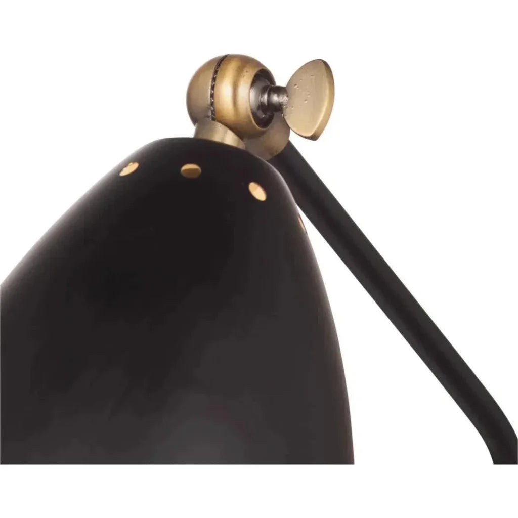 Correll Metal Black Task Lamp - LOOMLAN - Bassett Mirror - Table Lamps