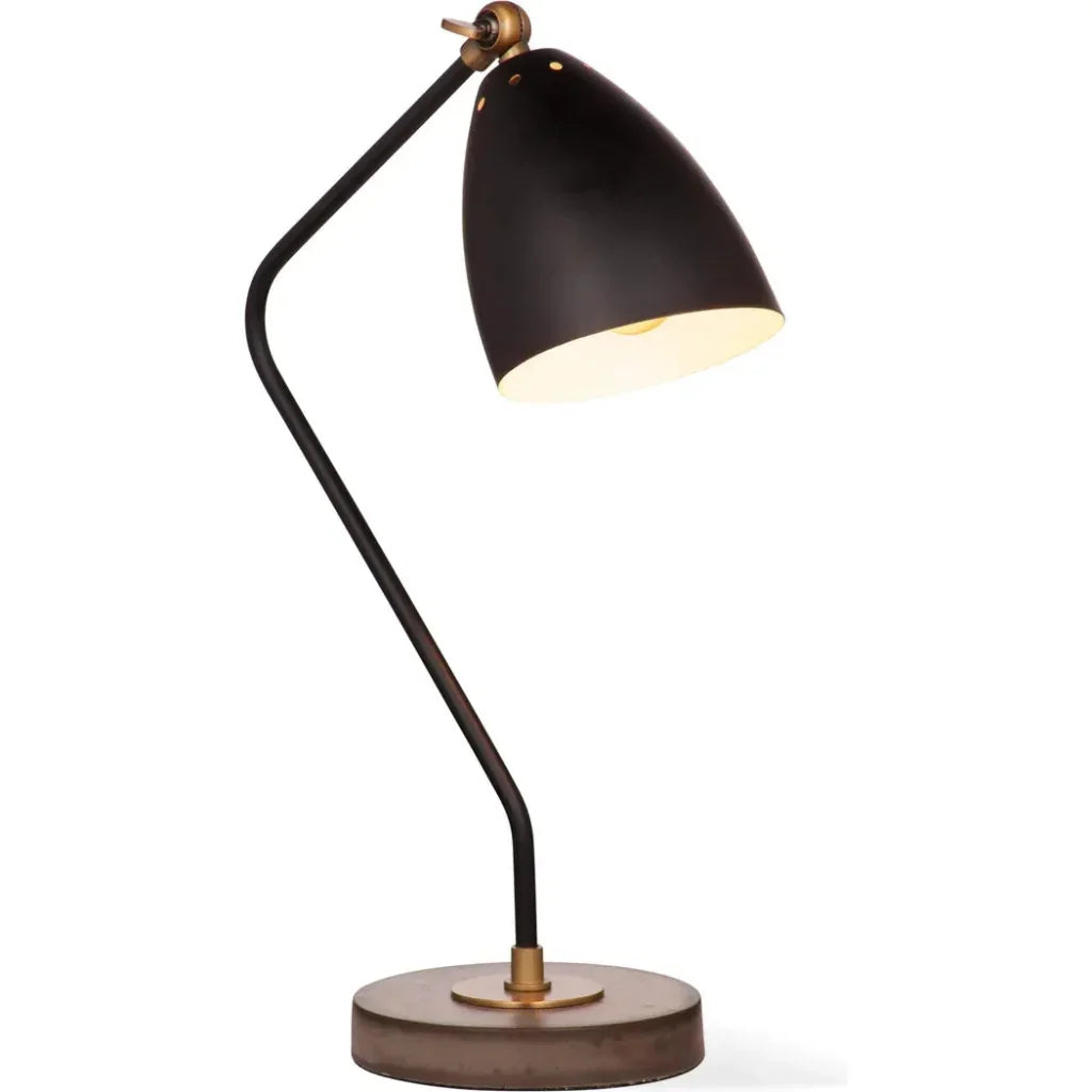 Correll Metal Black Task Lamp - LOOMLAN - Bassett Mirror - Table Lamps
