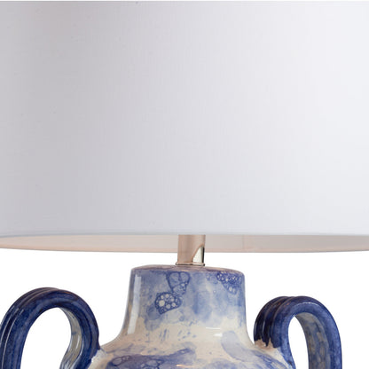 Corsini Blue Glaze Ceramic Table Lamp