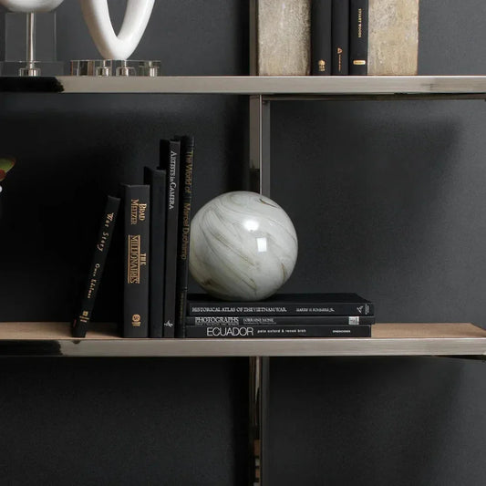 Cosmos Hand Blow Glass Balls (Set of 2) - LOOMLAN - Jamie Young - Statues & Sculptures