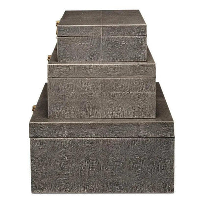 Cosmos Nesting Boxes Set Of Three - LOOMLAN - Sarreid - Boxes & Bowls