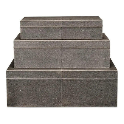 Cosmos Nesting Boxes Set Of Three - LOOMLAN - Sarreid - Boxes & Bowls