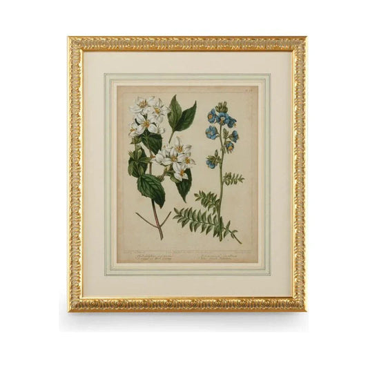 Cottage Florals I Wood Framed Artwork-Framed Wall Art-Chelsea House-LOOMLAN