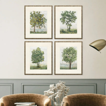 Countryside Growth Green Canvas Art 4PC